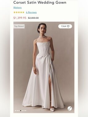 Wtoo by Watters Allie Strapless Corset Dress